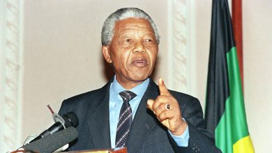 The late Nelson Mandela,