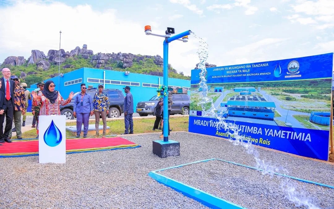 Samia inaugurates Butimba Water source for 450,000 Mwanza residents ...