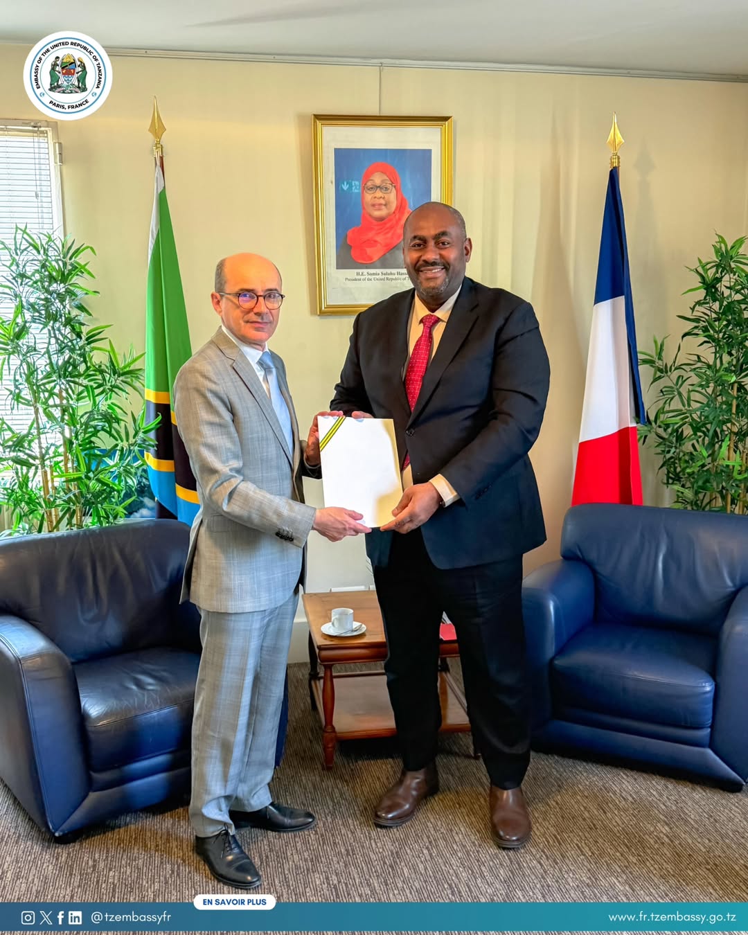 Tanzanian envoy Yakubu starts his diplomatic mission in France
