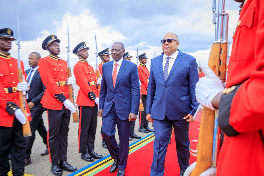 Ruto jets in Dar for a mission to deepen Kenya-Tanzania bilateral ties  