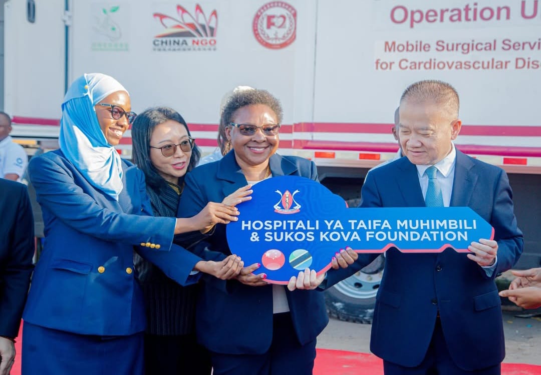 Mobile surgical operation unit for cardiovascular diseases handed over at Muhimbili National Hospital