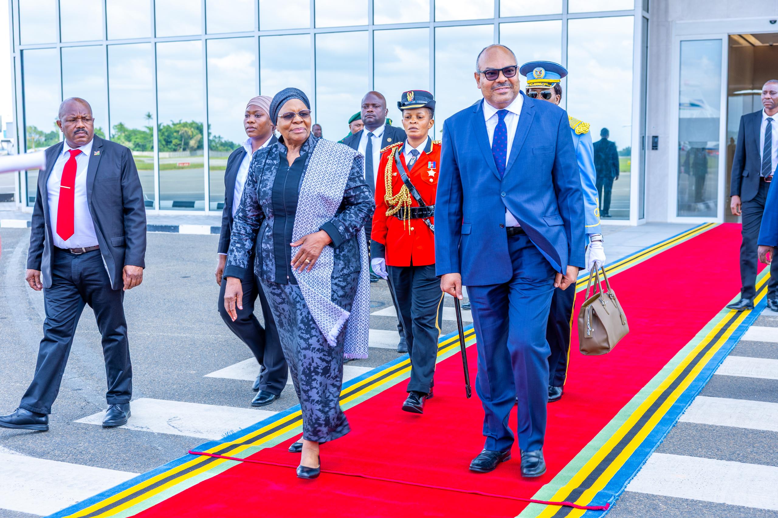 President Ndaitwah departs Tanzania after completing a three-day state visit