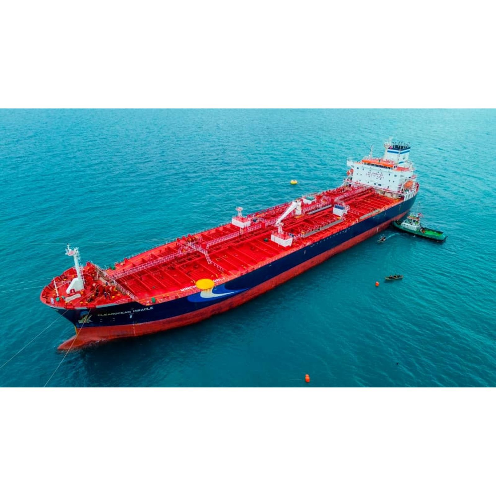 International fuel tanker docks at Mangapwani Port