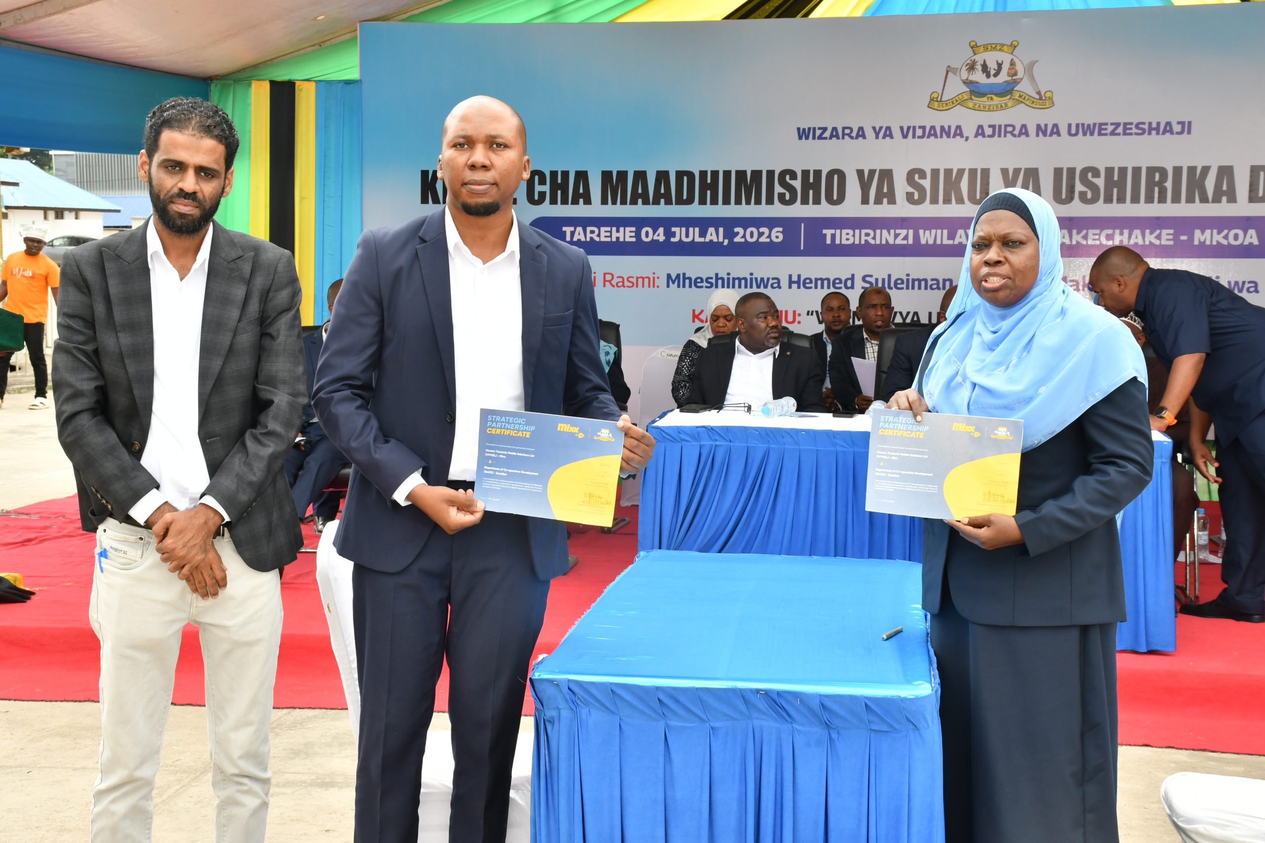 Zanzibar sees technology in the cooperative sector in deal with Mixx by Yas