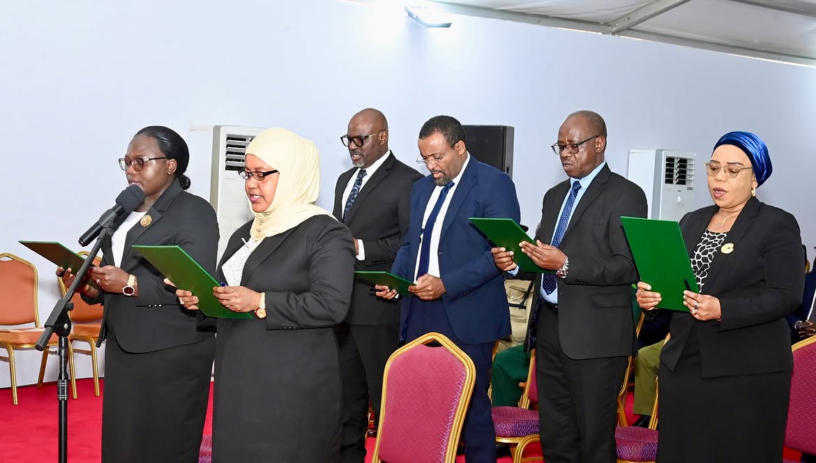 Dr Samia swears in Dr Latifa, Ms Lwangili, Aisha Dachi in Zanzibar