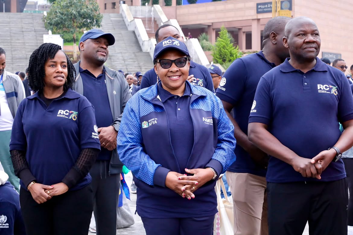 Dr Samizi attends the Walk the Talk health event heading to WHO’s 76th session Africa