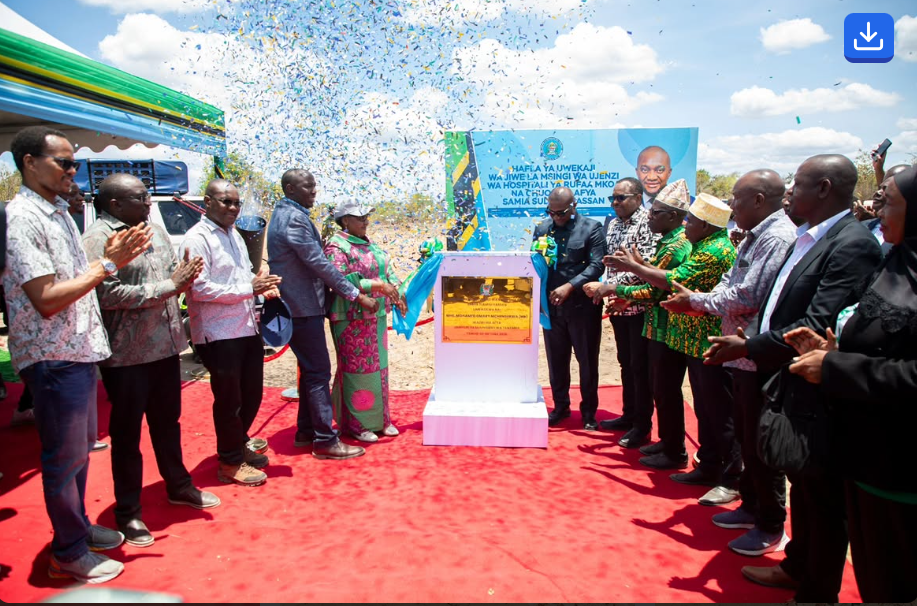 Mchengerwa graces construction of the Pwani  Referral Hospital and Samia College of Health in Rufiji