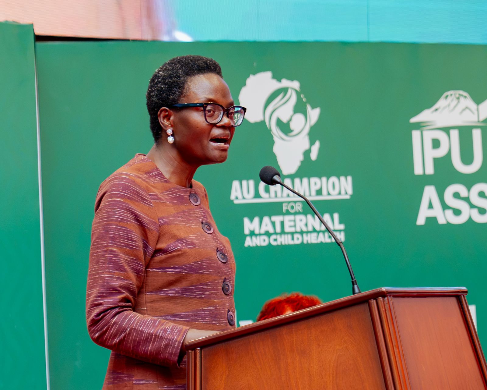 Dr Tulia drums for the laws  to protect health rights for women, children, youth